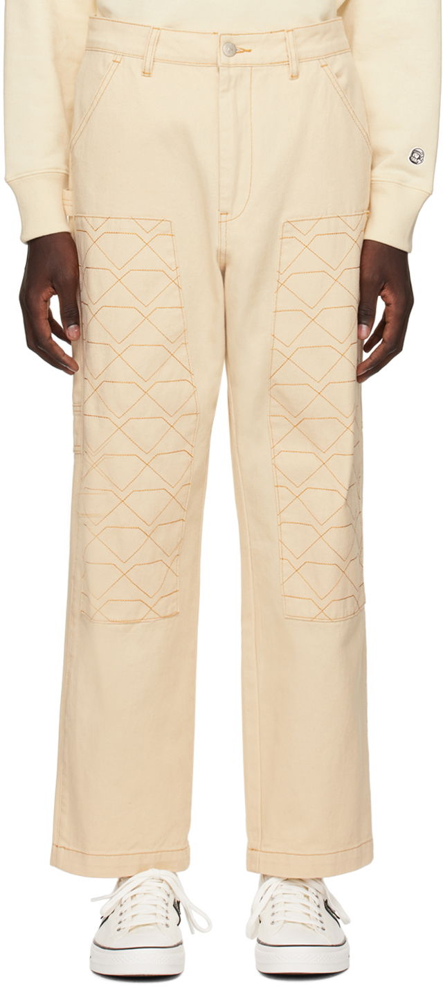 Hlače BILLIONAIRE BOYS CLUB Diamonds & Dollars Trousers Bež | B23414
