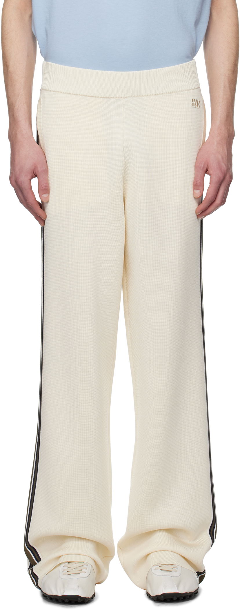 Trenirka Wales Bonner Wales Bonner Tide Track Pants Bež | US25KN35-KN05-100 BRIGHT RAYON