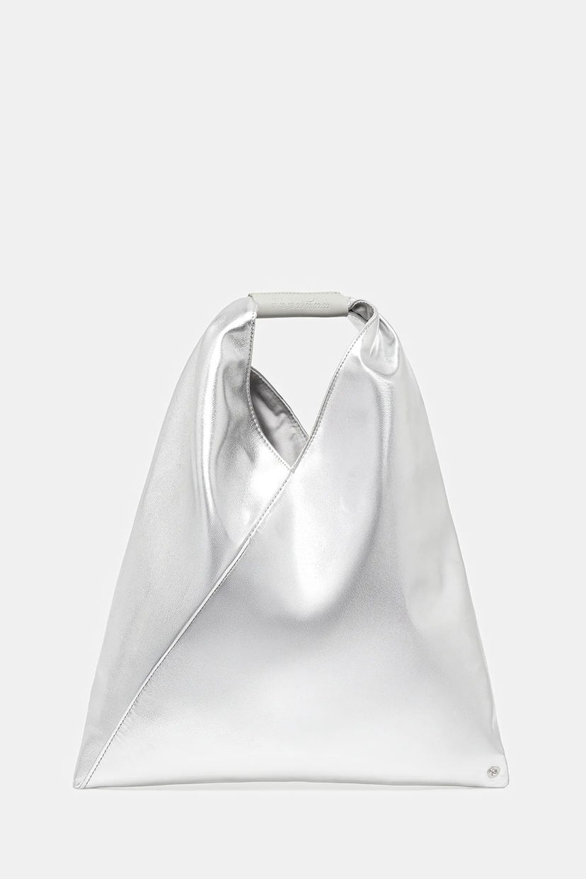 Tote bag Maison Margiela MM6 Maison Margiela Metallic Triangle Tote Bag Kovinski | S54WD0043.P8496.T9002