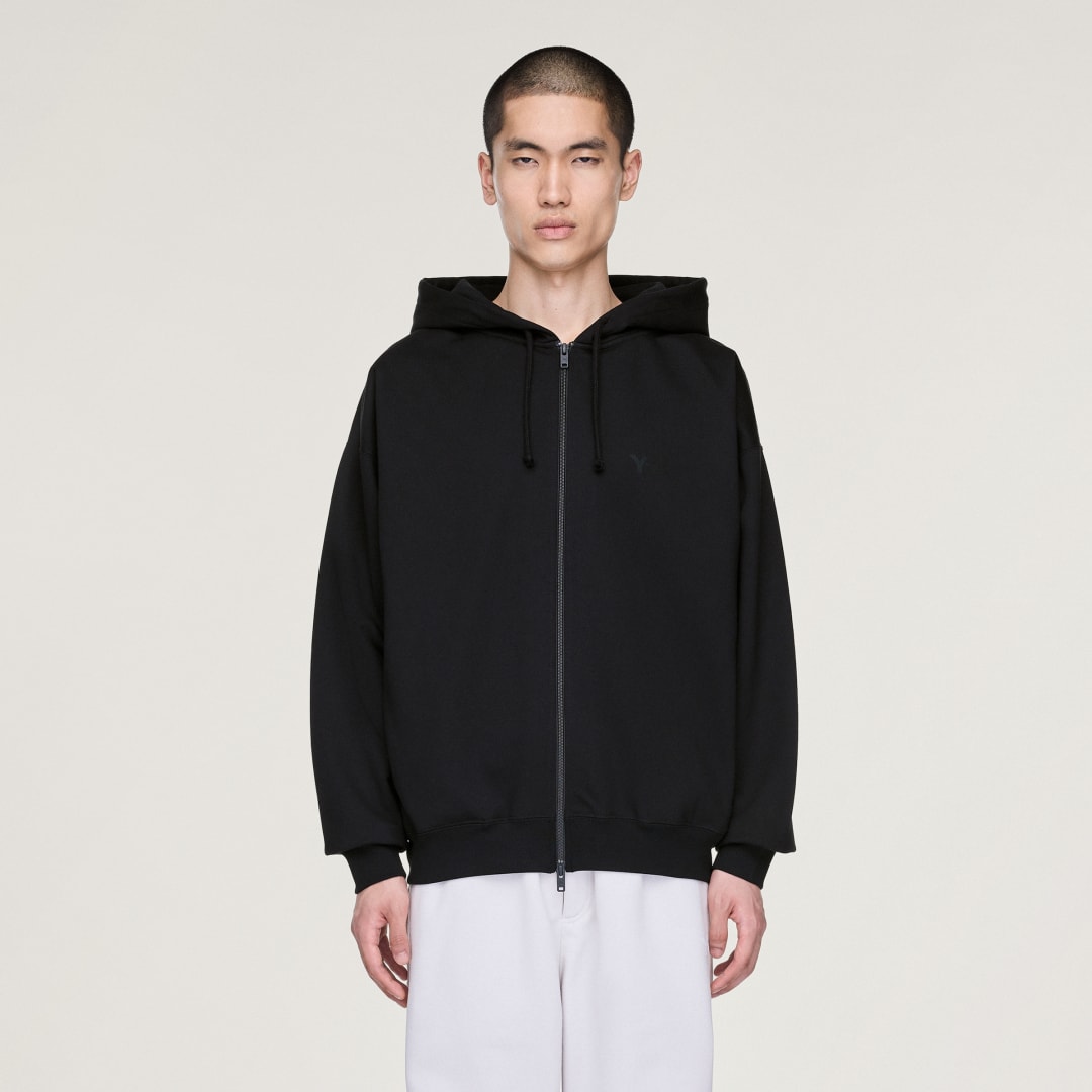 Pulover adidas Performance Y-3 Brushed Terry Zip Hoodie Črna | KA3107, 0
