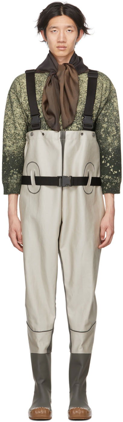 Hlače Maison Margiela Maison Margiela Leather Waders Bež | S37WW0108 P4679