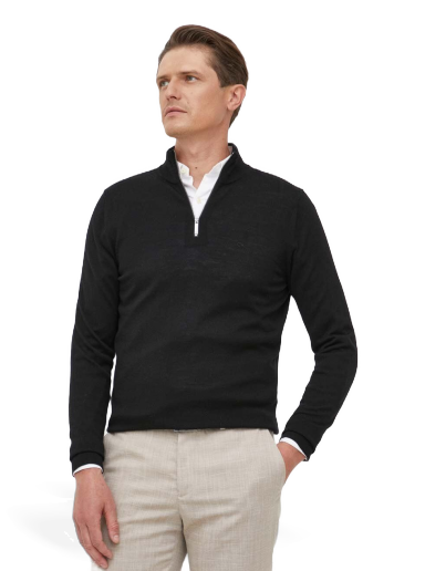 Pleteni pulover CALVIN KLEIN Essentials Pullover Črna | K10K110421