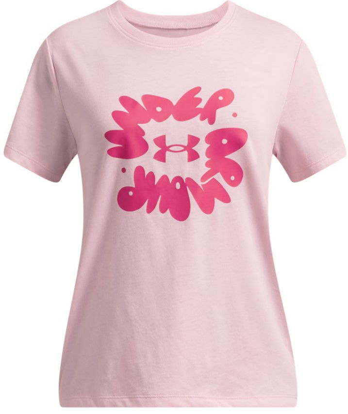 Majica Under Armour Under Armour Bubble Wordmark Short Sleeve T-Shirt Roza | 1389765-647