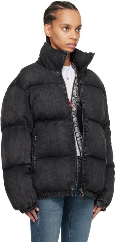 Puhovka Diesel Diesel W-Mons-A Denim Puffer Jacket Črna | A16077 0ABCB, 1