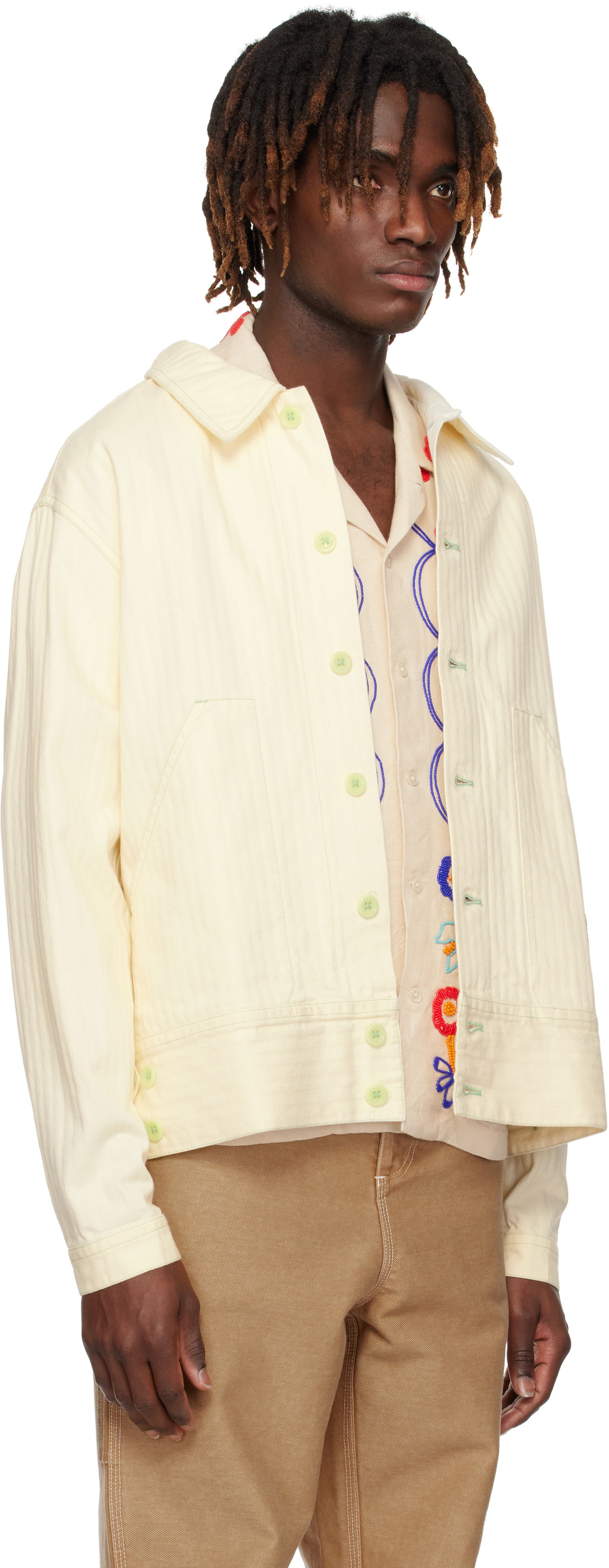 Jakna Bode Bode Greenskeeper Knolly Brook Jacket Rumena | MRS25JA006, 1