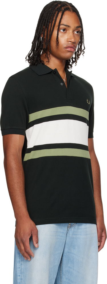 Polo majica Fred Perry Fred Perry Panelled Polo Črna | M9903, 1