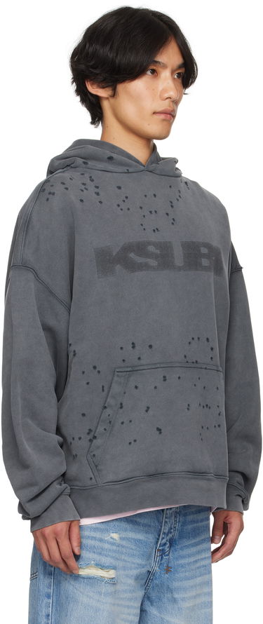 Pulover Ksubi Ksubi Blasted Ekcess Hoodie Siva | MPF25FL005, 1
