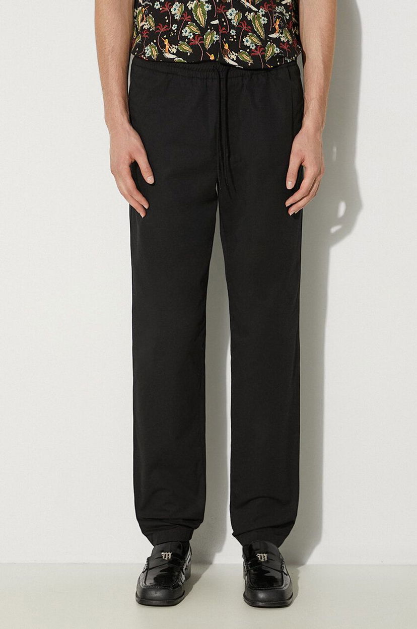 Hlače A.P.C. Simple Cotton Pants Črna | COERD.H08354