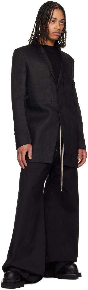 Jakna Rick Owens Rick Owens Hollywood Lido Blazer Črna | RU01E5753 TWL, 3