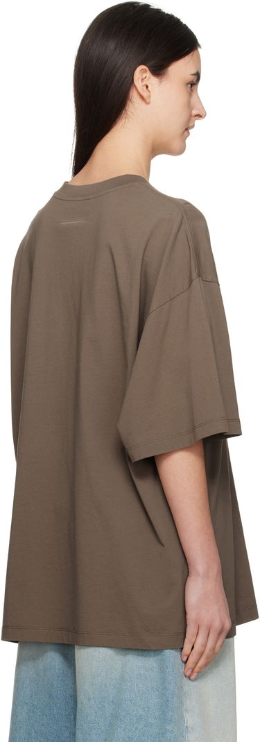 Majica Maison Margiela MM6 Maison Margiela Sunbleached Logo T-Shirt Rjava | S52GC0342 S24312, 2