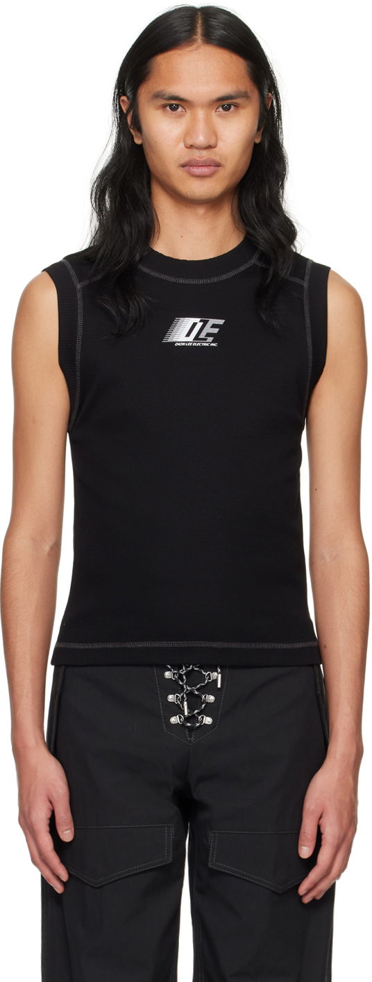 Majica brez rokavov Dion Lee Fitted Tank Top Črna | C3177PS24