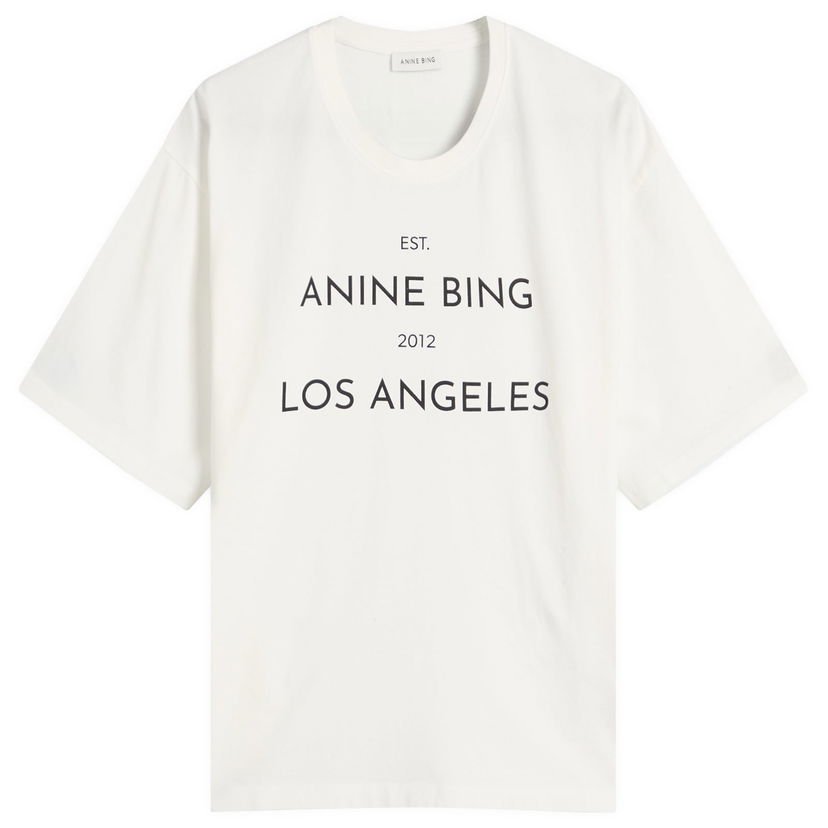 Majica Anine Bing Rudy T-Shirt Bela | A-08-11037-IVY1