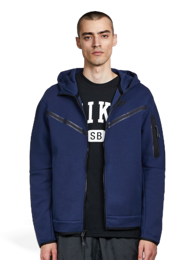 Pulover Nike Sportswear Tech Fleece Hoodie Mornarica | CU4489-410