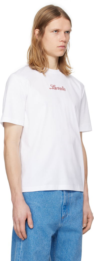 Majica LANVIN Lanvin Bouclette Script Logo T-Shirt Bela | RM-TS0115-J134-P25, 1