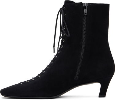 Modni dodatki TOTEME TOTEME Suede Lace-Up Ankle Boots Črna | 252-WAS0209-LE0012, 2