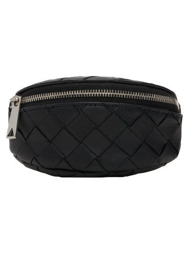 Torbica Bottega Veneta Intrecciato Wrist Pouch Črna | 731341 VCPQB