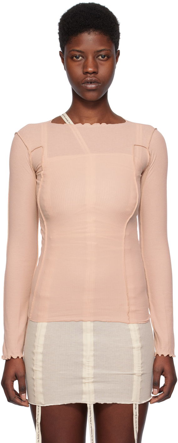 Majica Baserange Baserange Omato Long Sleeve T-Shirt Roza | TTML-RB-SP24