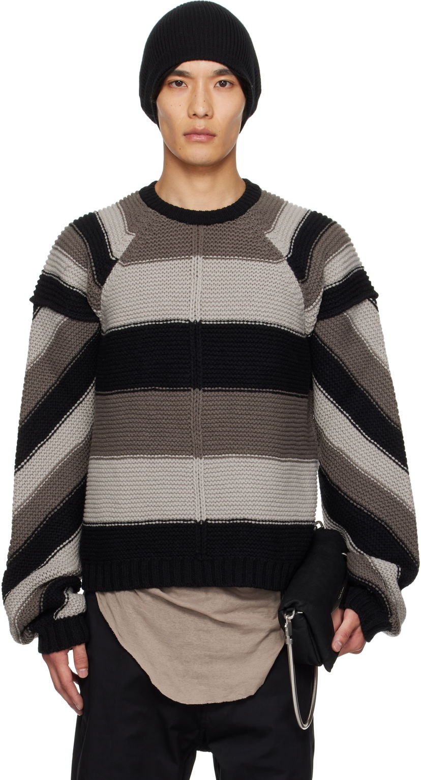 Pleteni pulover Rick Owens Rick Owens Concordians Pitti Striped Sweater Večbarvna | RU02E1682 KWV