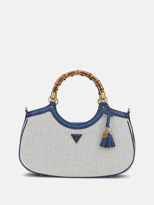 Torbica GUESS Zabry Handbag With Croc-Print Details Bela | HWBA9233070