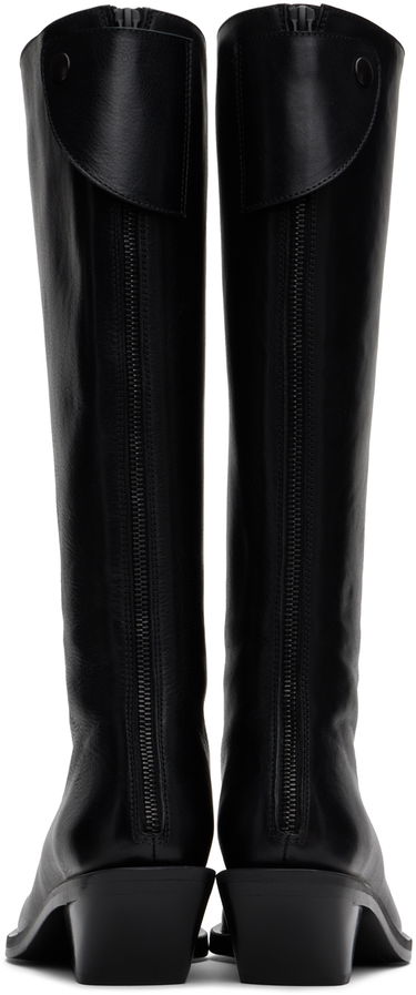 Obleke Ann Demeulemeester Ann Demeulemeester Auke Pointy Tall Boots Črna | 2402-W-R35-LT141-099, 1