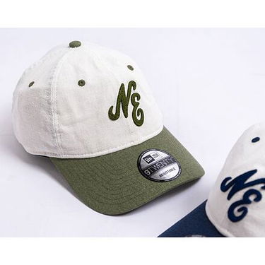 Kapa New Era 9TWENTY Linen Script - White / Olive Zelena | 60503545, 2