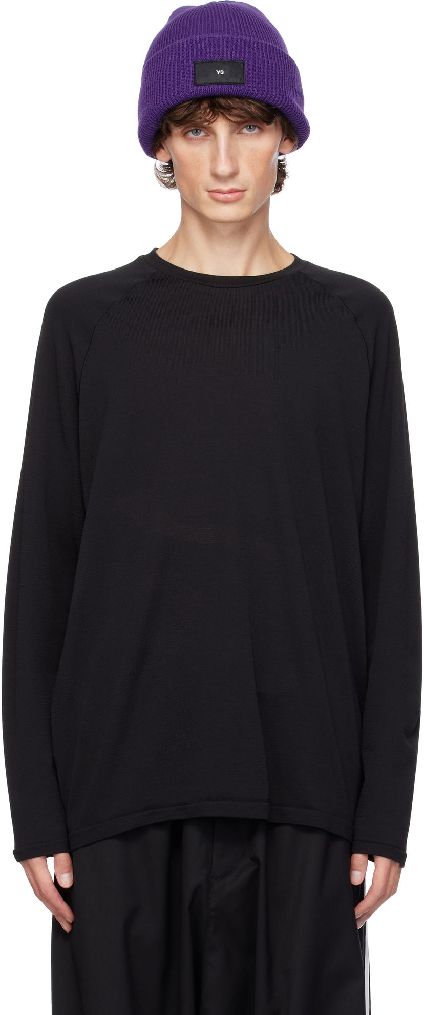 Majica Y-3 Knit T-shirt Črna | JN7834