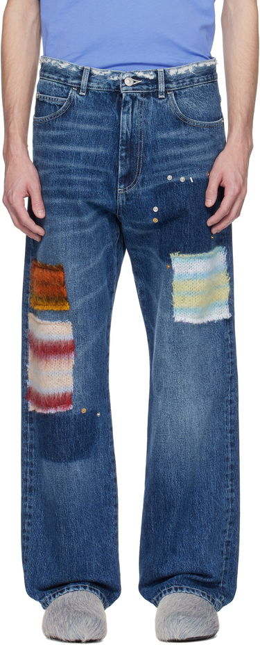 Kavbojke Marni Marni Patchwork Denim Jeans Modra | PUJU0021LX USCX01, 0