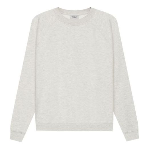 Pleteni pulover Fear of God Essentials Pullover Crewneck Sweatshirt Siva | FOG-SS21-594