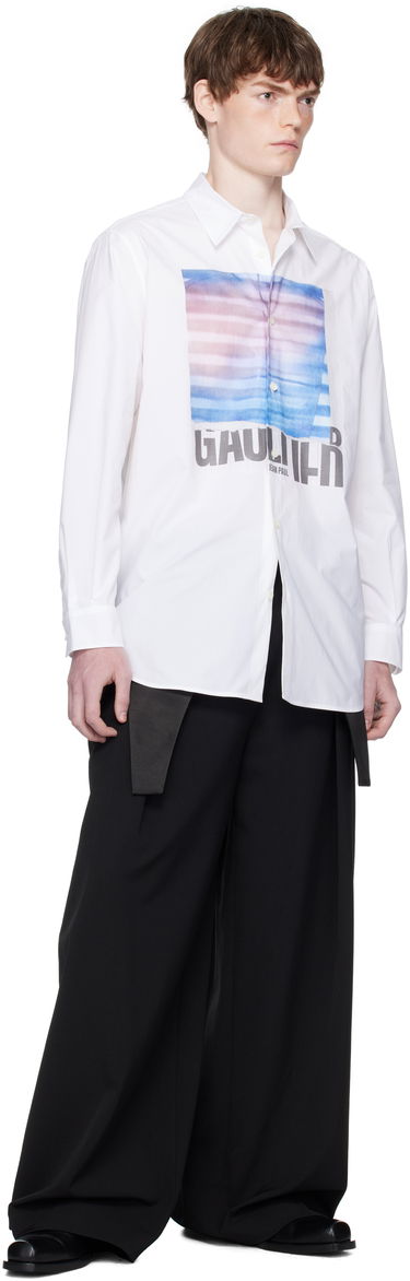 Srajce Jean Paul Gaultier Jean Paul Gaultier Oversized Air Shirt Bela | 25/03-U-ST030-W013P-015634, 3