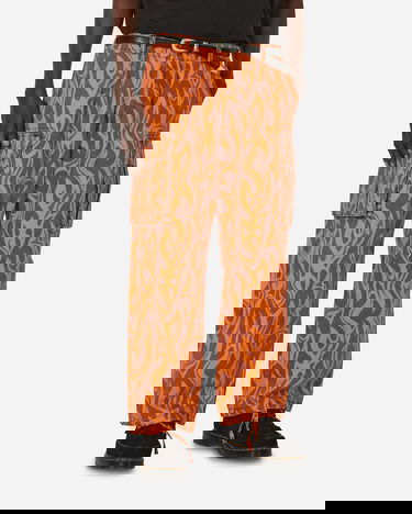 Cargo hlače ERL Flame Print Cargo Pants Oranžna | ERL08P006 1, 1