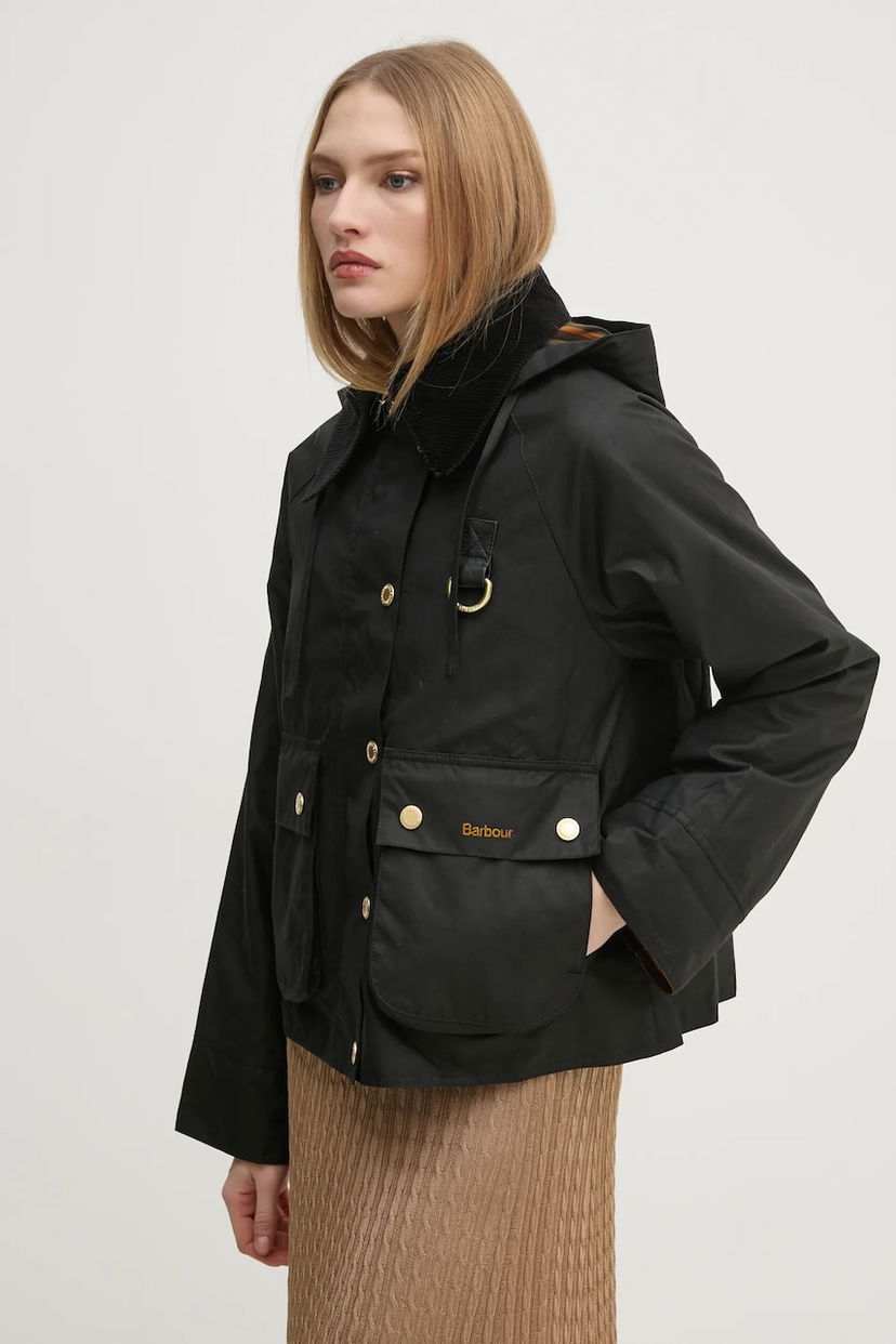 Jakna Barbour Barbour Reighton Wax Oversize Jacket Črna | LWX1397