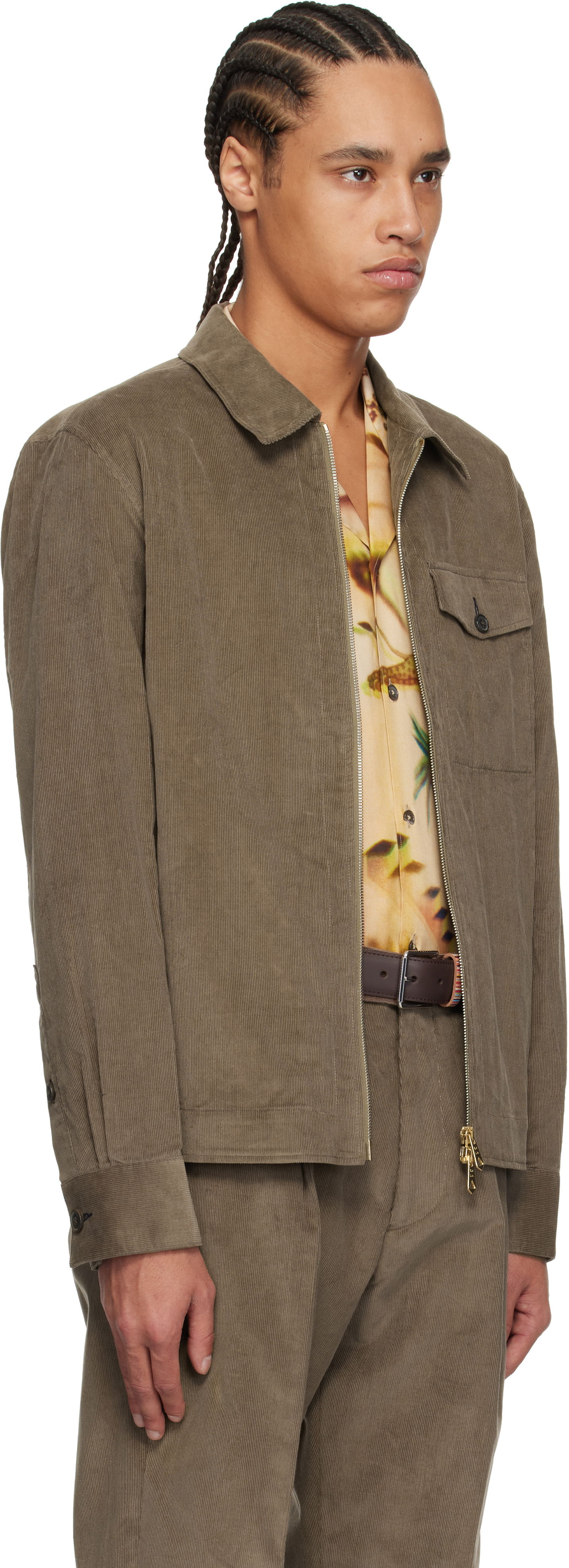 Jakna Paul Smith Paul Smith Zip Corduroy Jacket Zelena | M1R-163Z-P02566-71, 1