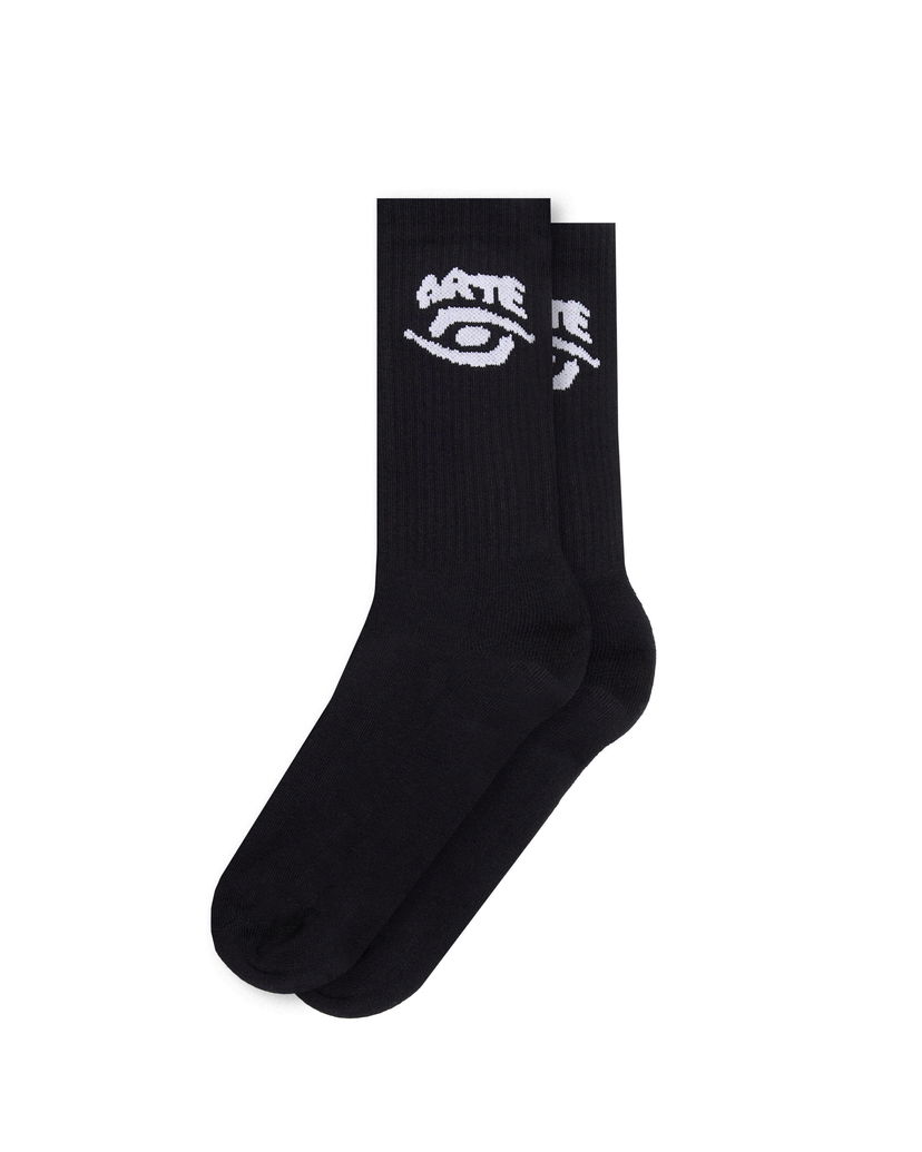 Nogavice Arte Antwerp Arte Antwerp Eye Crew Socks Črna | AW25-237M-BLK
