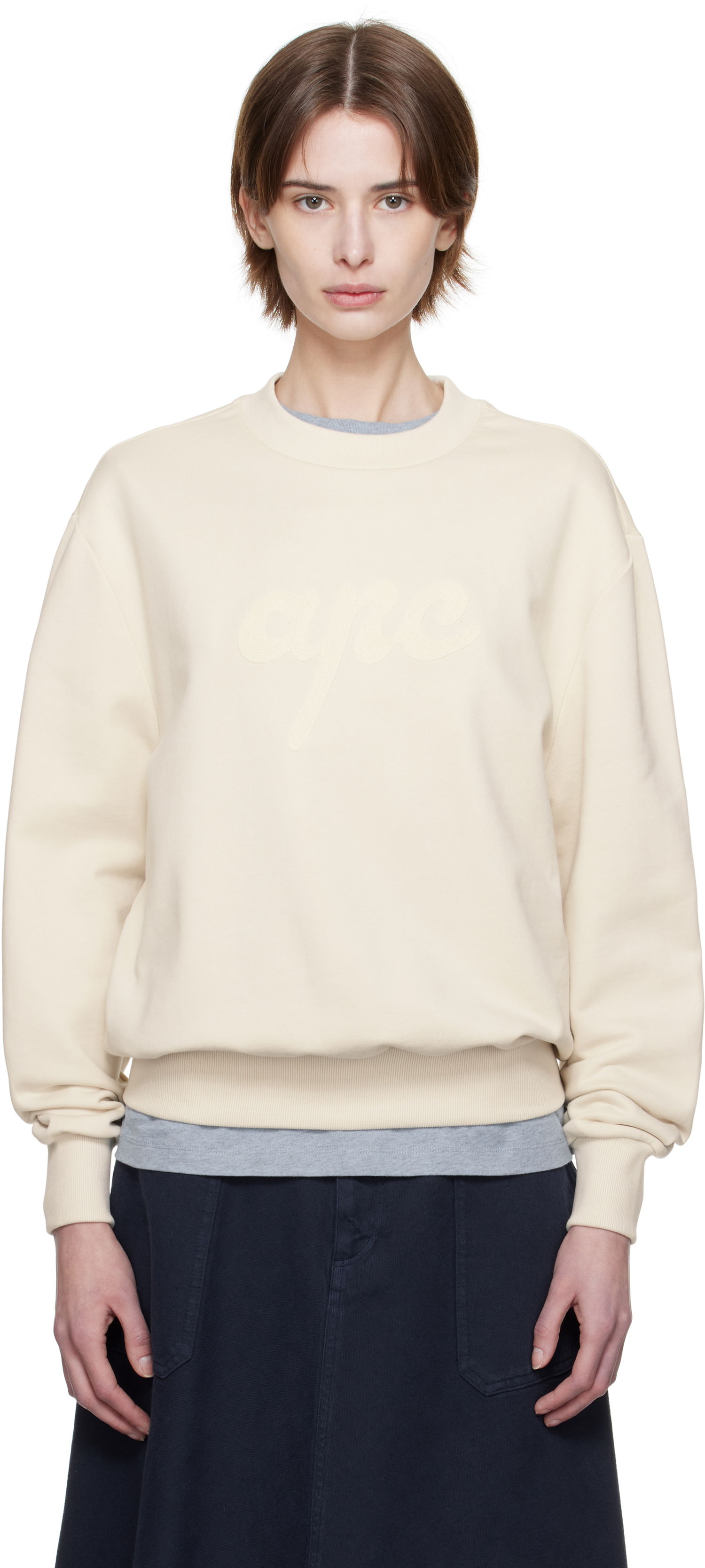 Pulover A.P.C. A.P.C. Ethan Sweatshirt Bež | COHGT-M27975, 0