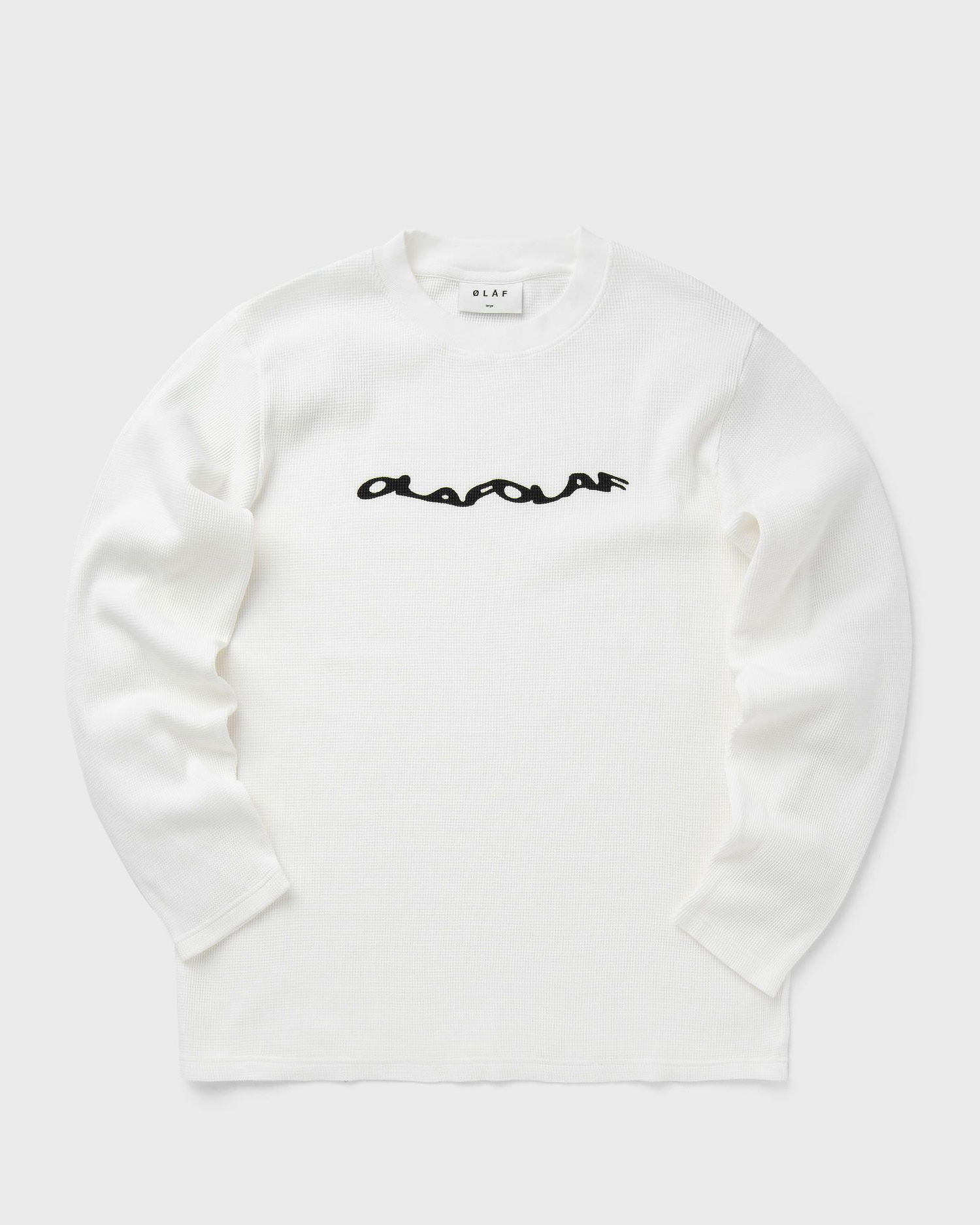 Majica ØLÅF WAFFLE TEE LS Bela | M180113-WHITE, 0