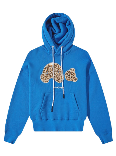Pulover Palm Angels Leopard Kill The Bear Popover Hoodie Modra | PMBB058S22FLE0084560