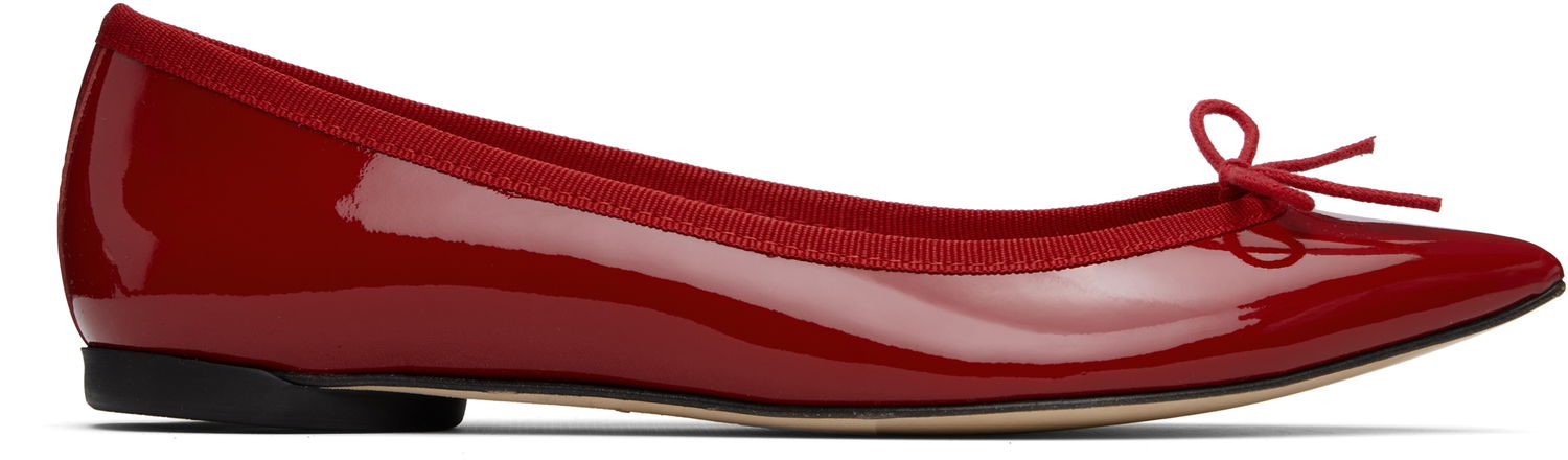 Obleke Repetto Repetto Brigitte Pointy Toe Ballerina Flats Rdeča | V1556V, 0