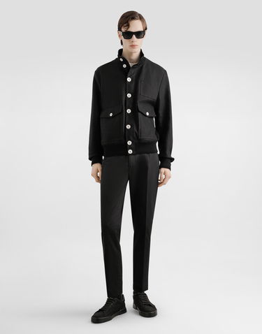 Jakna Dolce & Gabbana Dolce & Gabbana Linen Blouson Jacket Črna | G9BOFTFU4LXN0000, 1