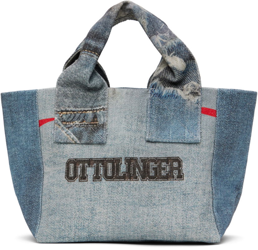 Tote bag Ottolinger Ottolinger Mini Denim Tote Bag Modra | 12890052801