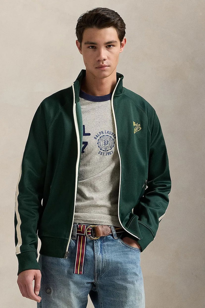 Jakna Polo by Ralph Lauren Polo Ralph Lauren Lstrackjktm1 Full Zip Track Jacket Zelena | 710971833