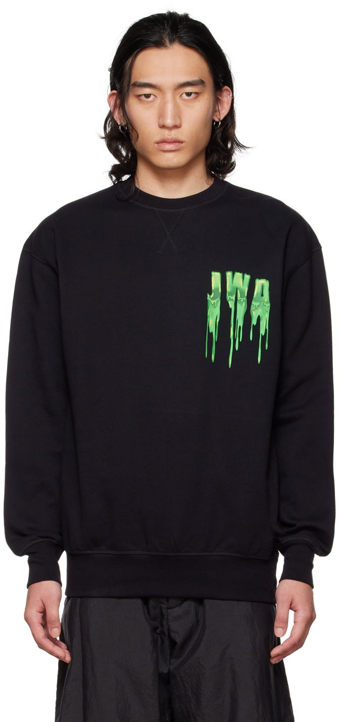 Majica JW Anderson Black Slime Sweatshirt Črna | JW0040-PG0408