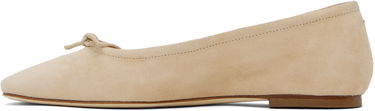 Oblačila Aeyde Aeyde Delfina Suede Ballerina Flats Bež | A11-FL-MNLR08FL17-SS25-957-017, 2