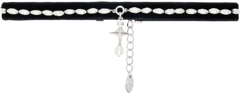 Ogrlica Vivienne Westwood Vivienne Westwood Aleksa Pearl Choker Črna | 6303003J-02P542-