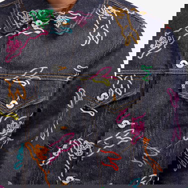 Jakna BBC IceCream ICECREAM A/O Running Dog Denim Trucker Jacket Modra | IC24245-MU, 5