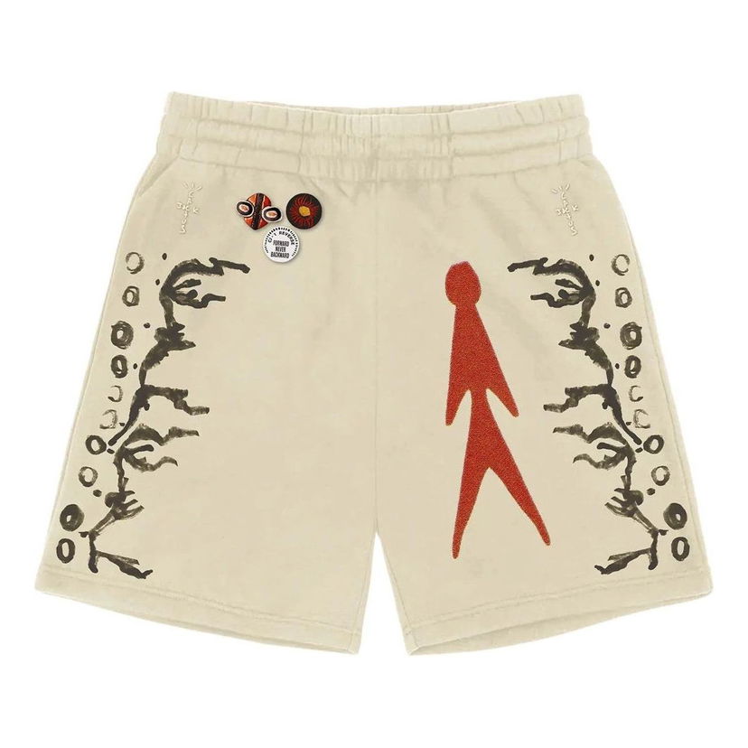 Kratke hlače Cactus Jack by Travis Scott Travis Scott Cactus Jack Character Shorts Bež | CJFN-SS90