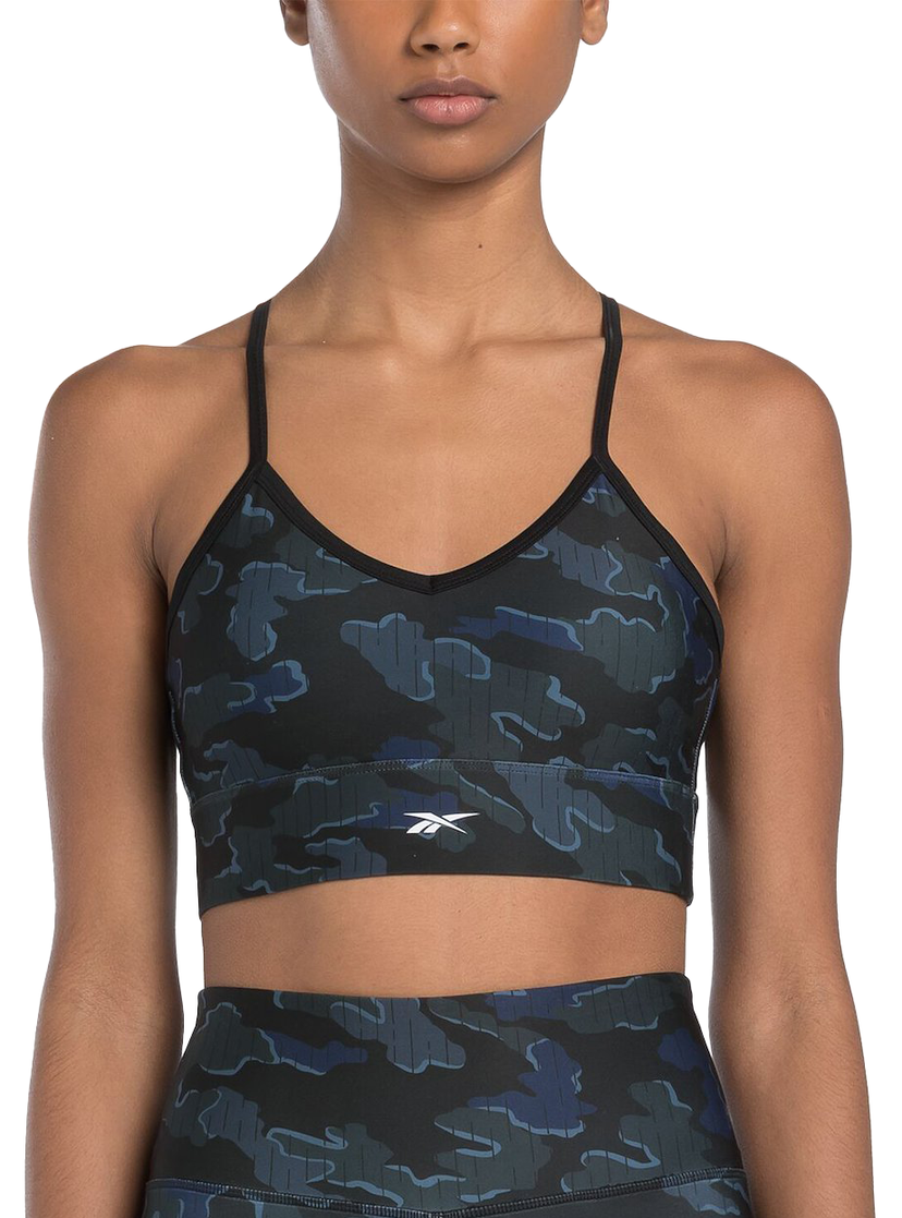 Modrček Reebok Reebok ID Train Camo Sports Bra Črna | 100075418