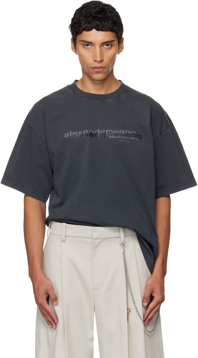 Majica Alexander Wang Alexander Wang Short Sleeve T-Shirt Siva | UCC3251847