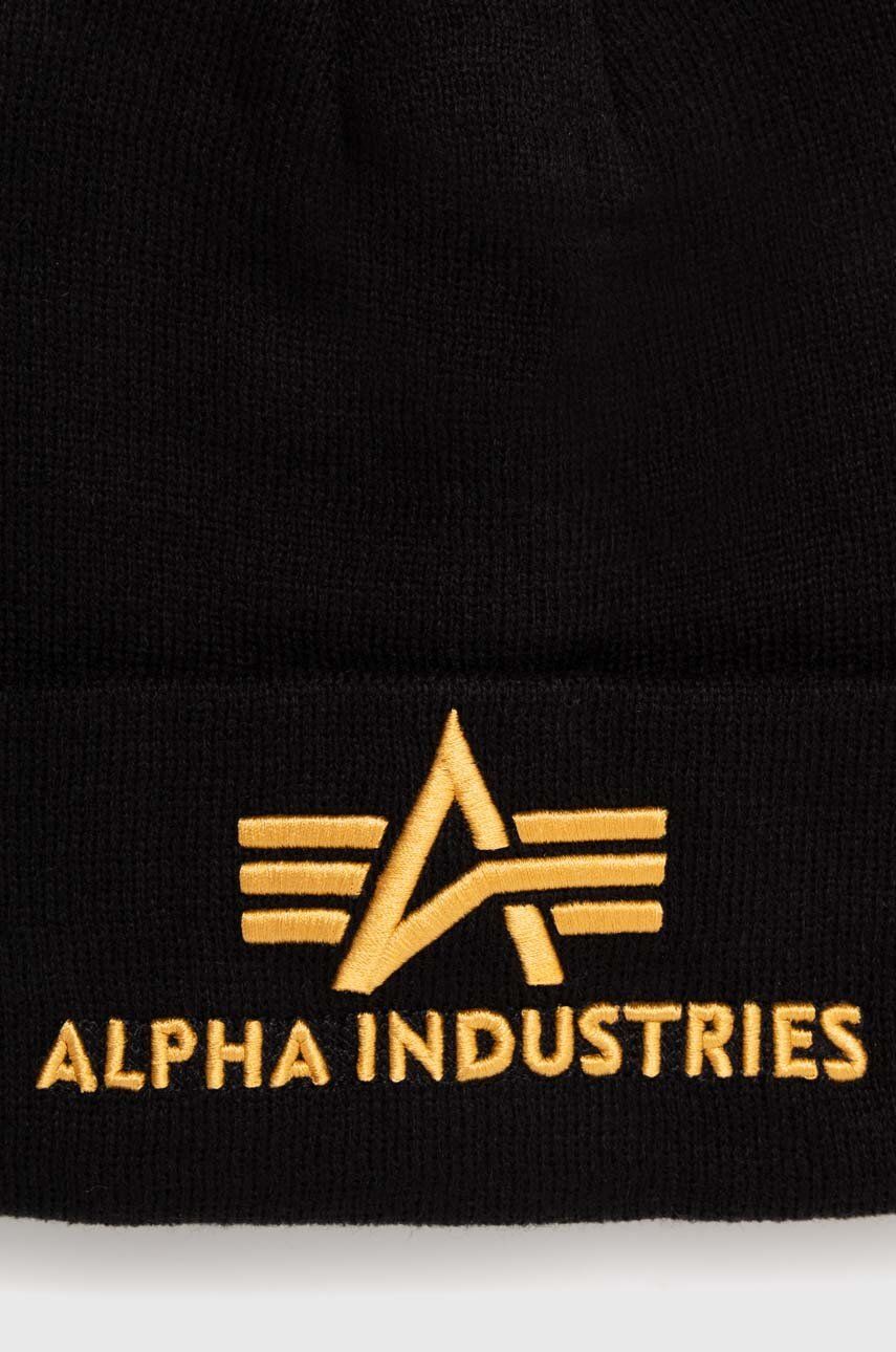 Beanie Alpha Industries 3D Beanie Črna | 168910.583, 1