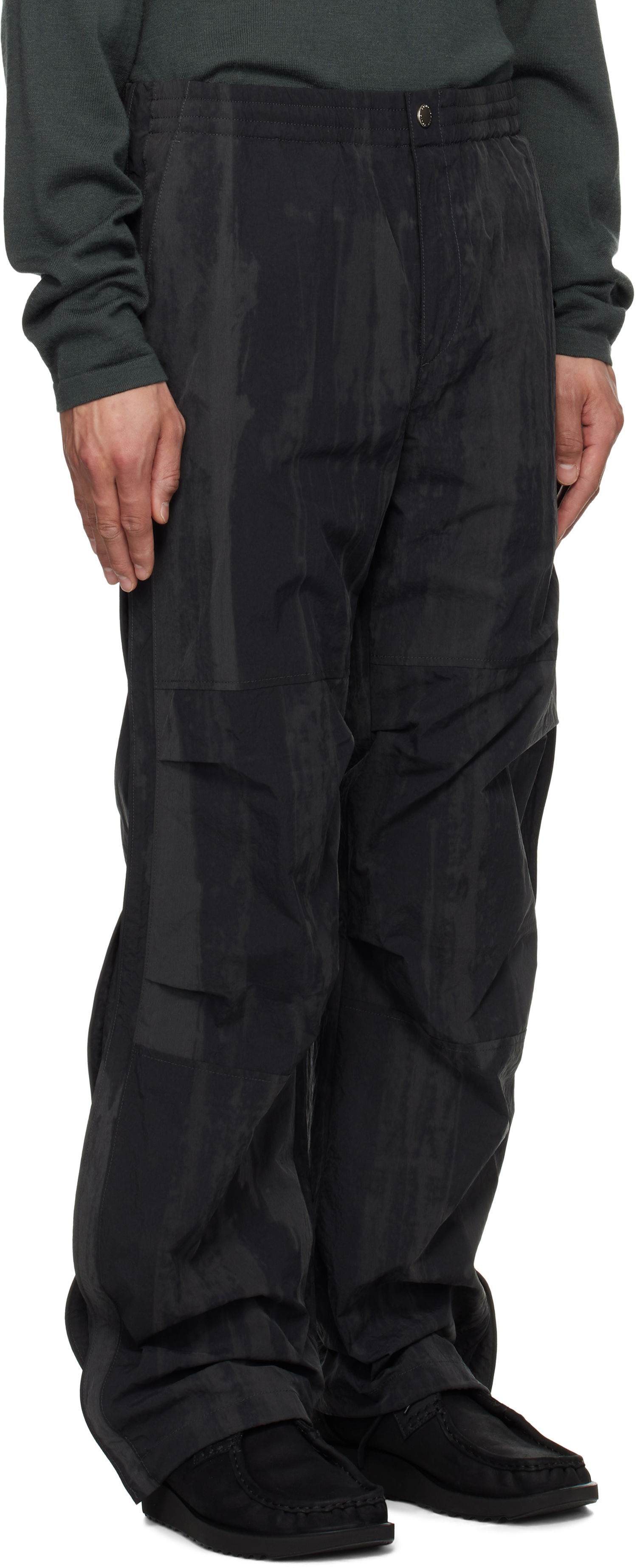 Hlače Solid Homme Solid Homme String Detail Trousers Črna | S251PT31, 1