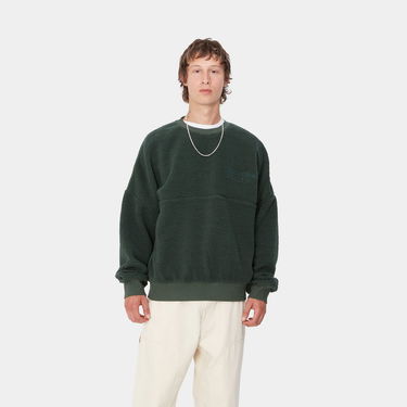 Pulover Carhartt WIP Fleece Sweatshirt Zelena | I033991_9, 0